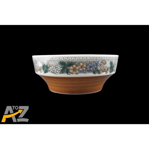 Vintage Goebel Country Burgund 8" Vegetable Serving Bowl - West Germany - Picture 7 of 11